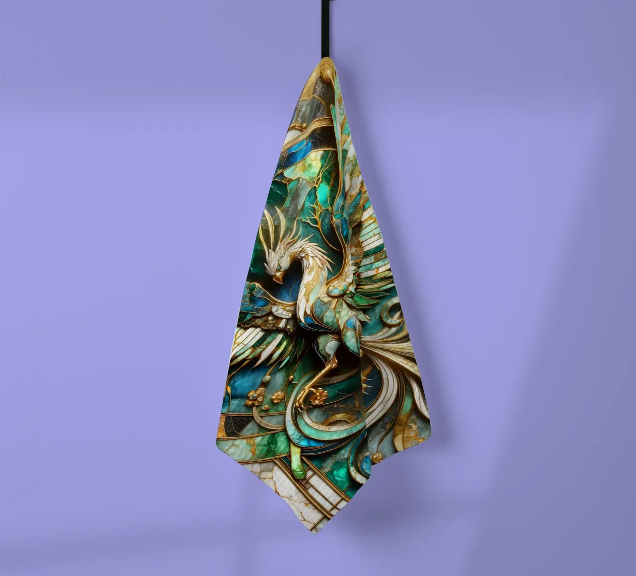 Abstract Phoenix Kintsugi canovaccio da cucina da Pixaverse