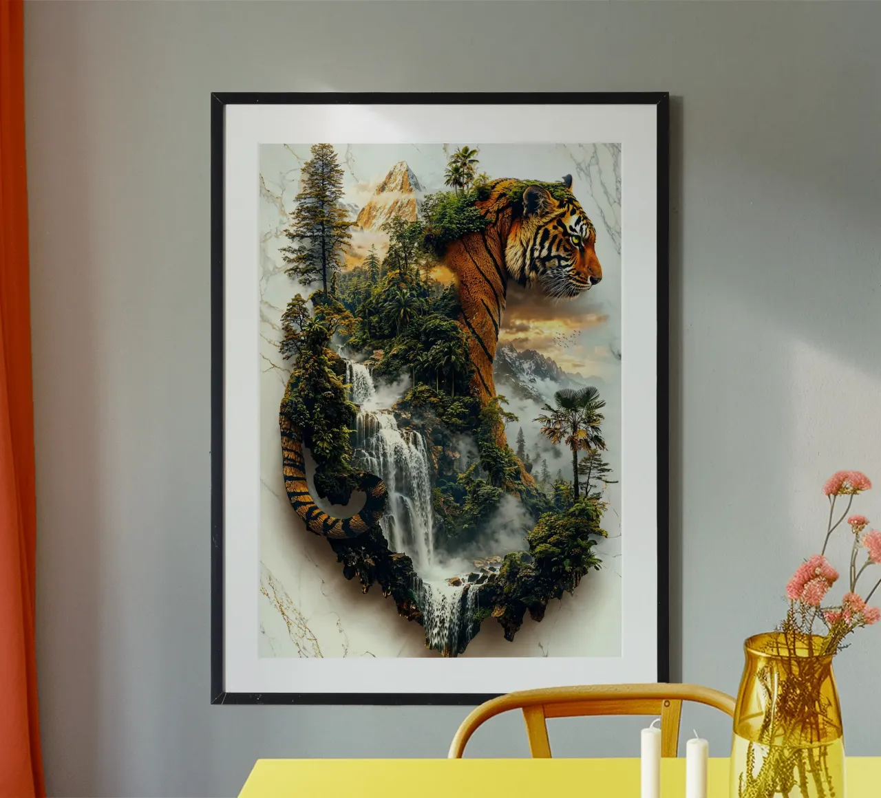 Guardian of Jungle's Might poster con telaio in alluminio da Pixaverse