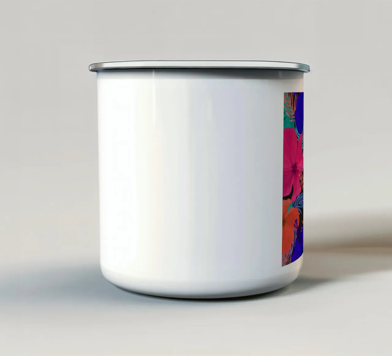 Un simpatico ibisco tazza in smalto da gulsengunel