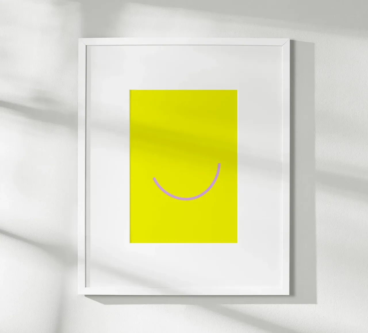 smile around the world:) poster con telaio in legno da FRICKE DESIGN