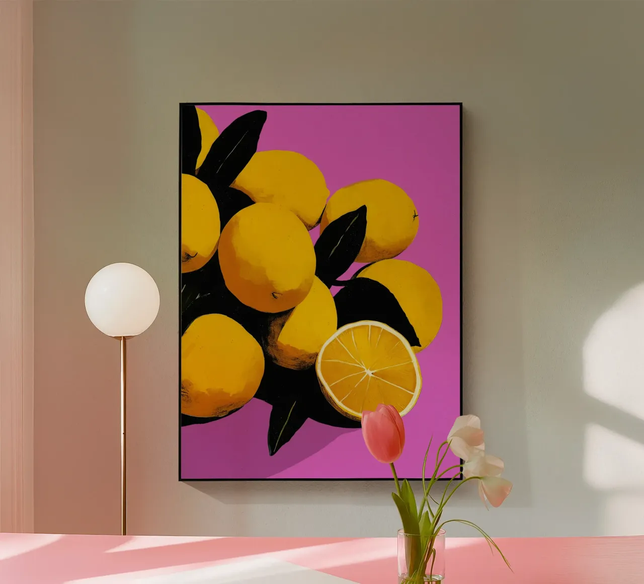 Fresh Lemons (Pink) plexiglass da treechild