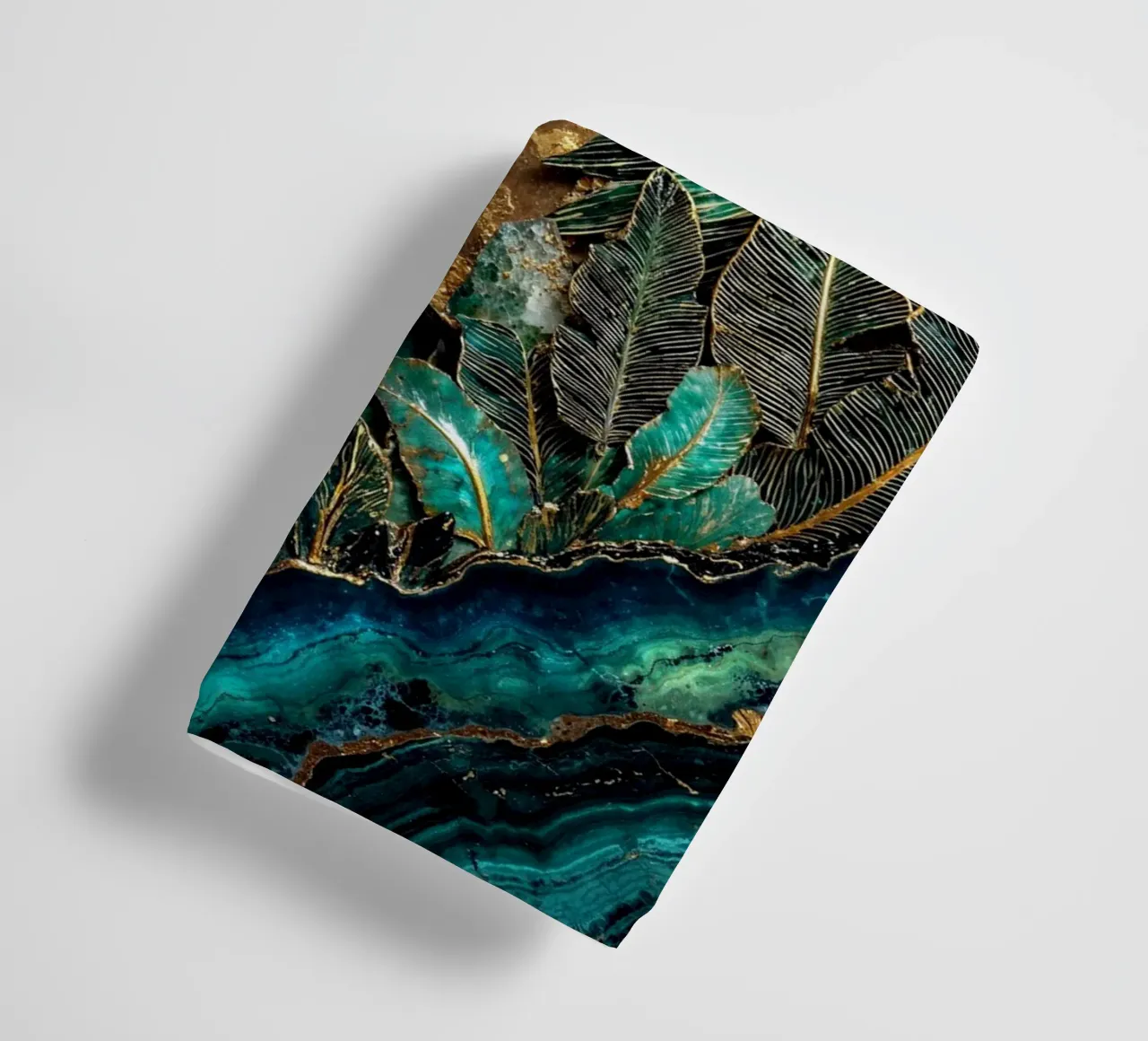 Hexagonal Harmony Kintsugi Art towel by Pixaverse