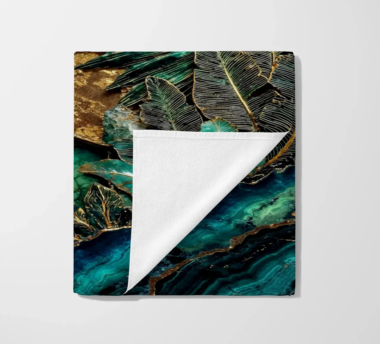 Armonia esagonale Arte Kintsugi telo mare da Pixaverse