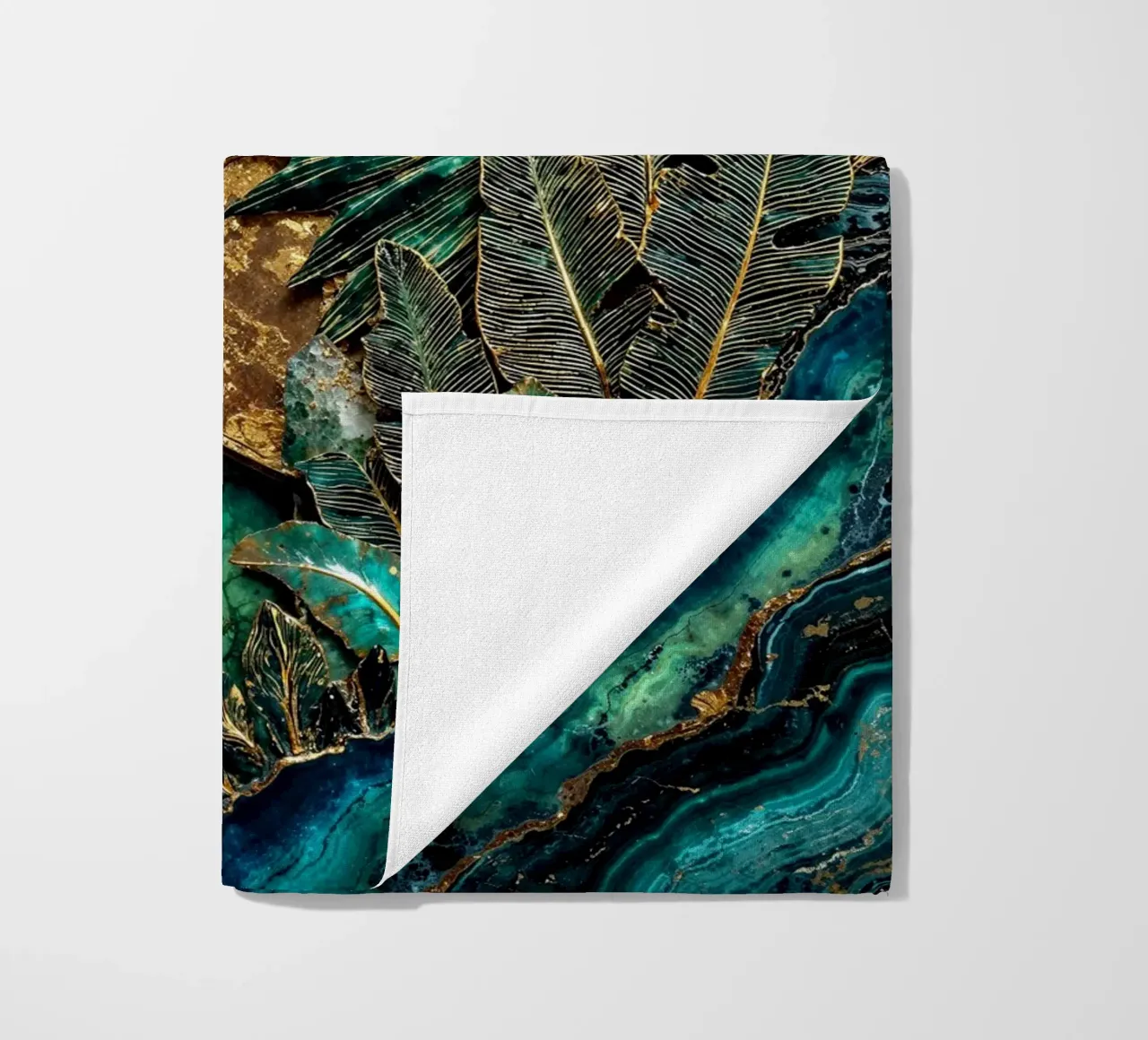 Armonia esagonale Arte Kintsugi telo mare da Pixaverse