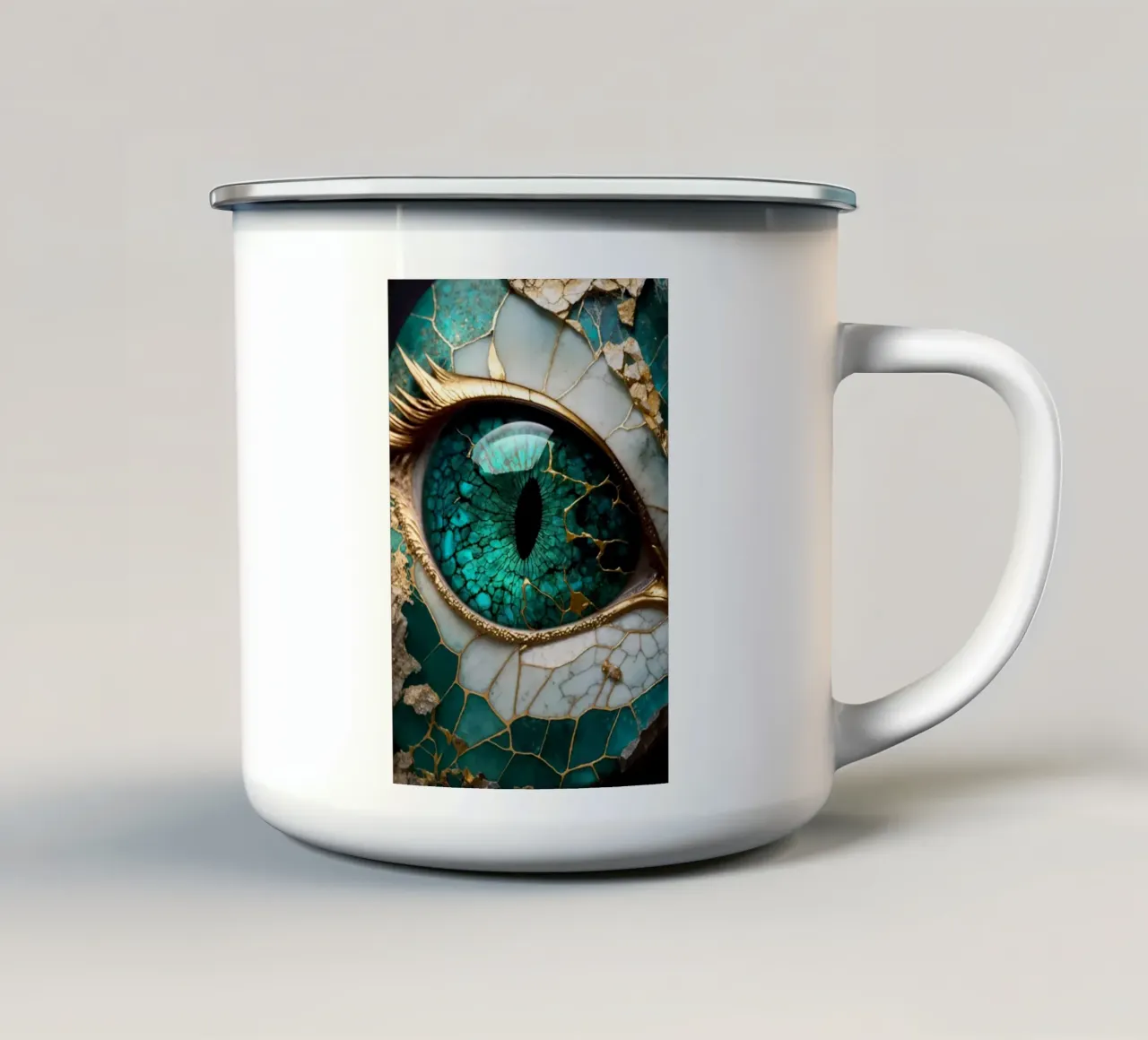 Eye of the Jade Dragon tazza in smalto da Pixaverse