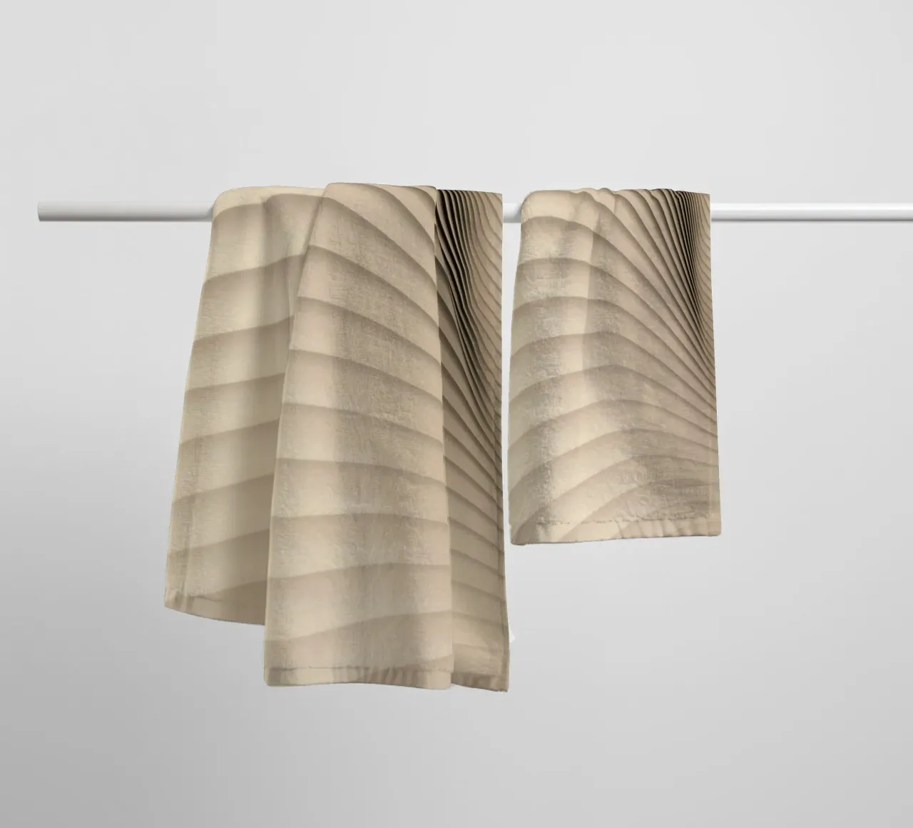 abstract shapes waves towel by Earthly Visions
