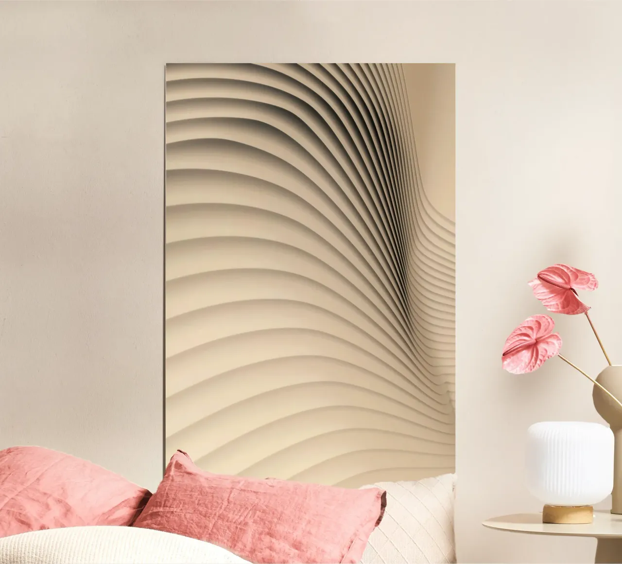 forme astratte onde poster con telaio in plastica da Earthly Visions