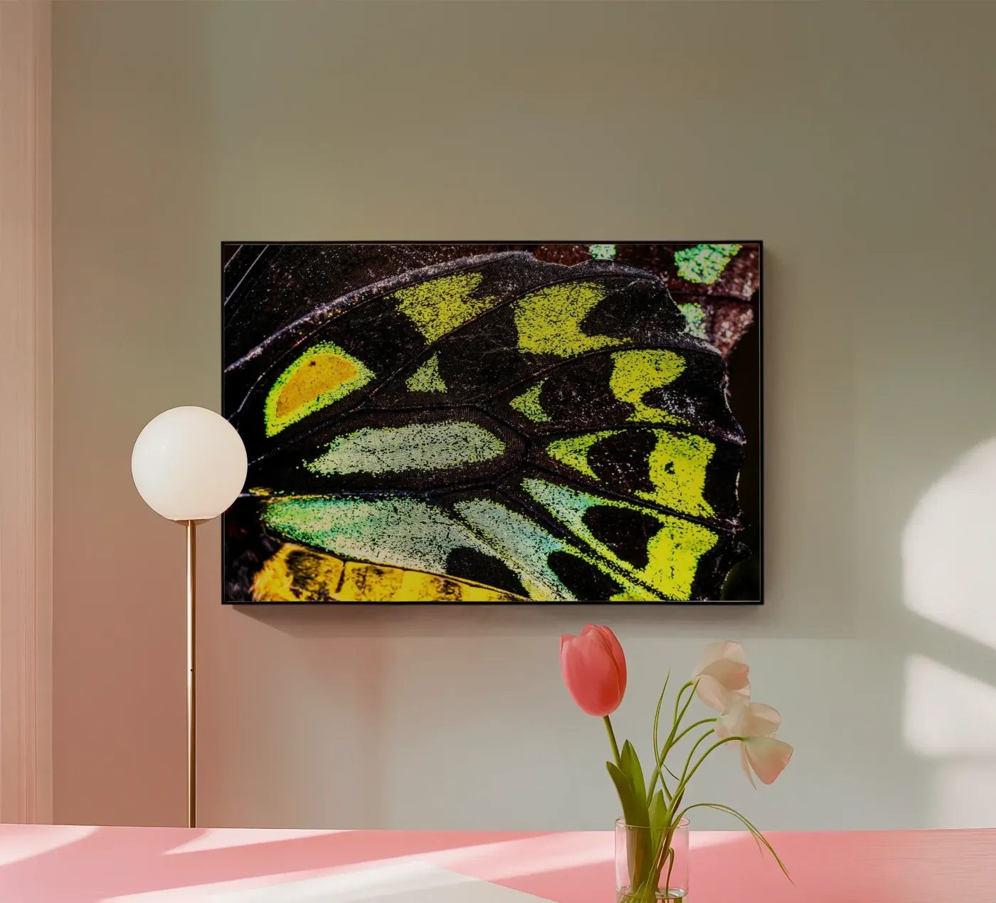 butterfly wing acryl van Earthly Visions