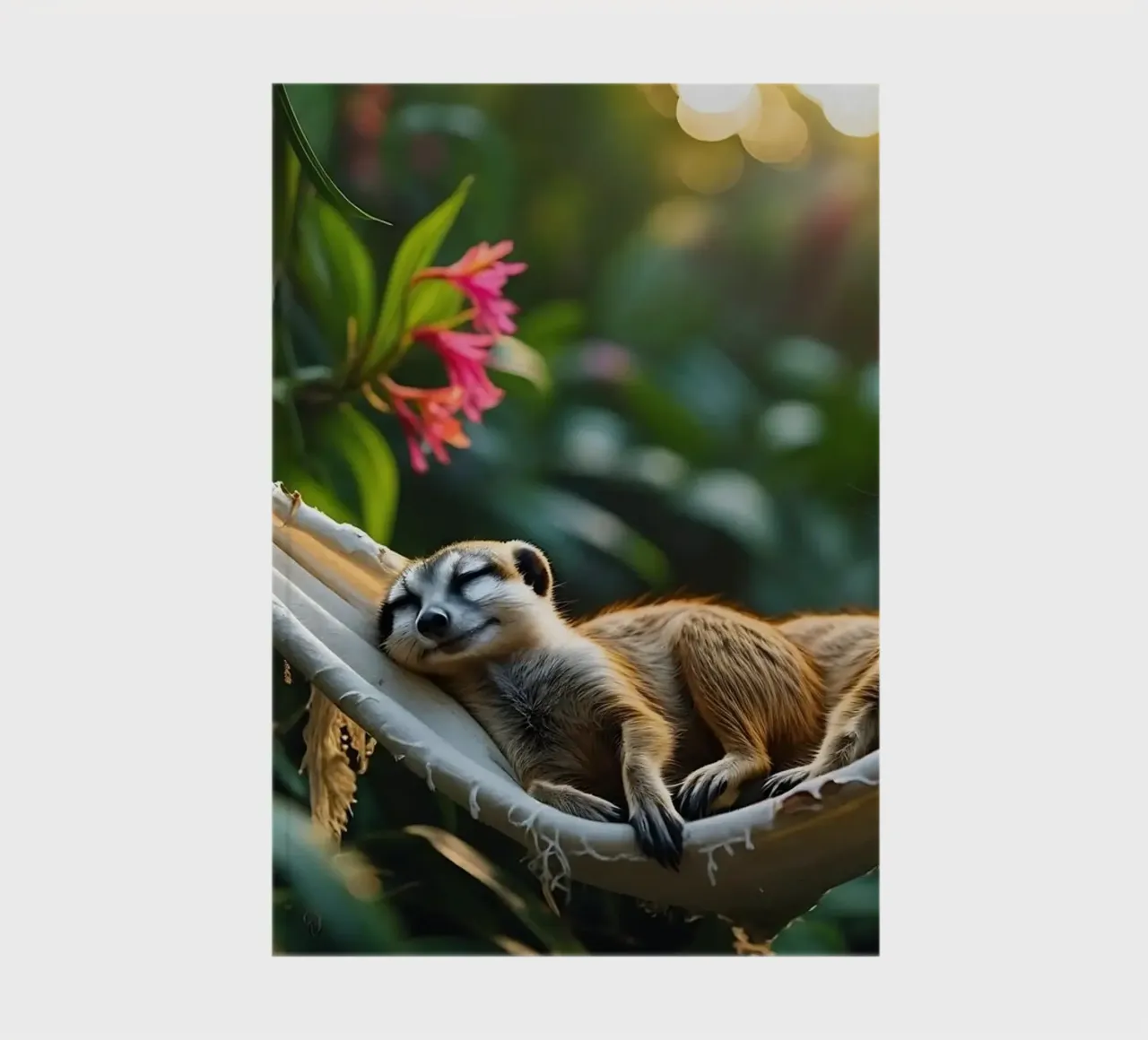 🌿🌺 Meerkats | Together in relaxation mode (1) notebook by Trinkets NL Design Studio