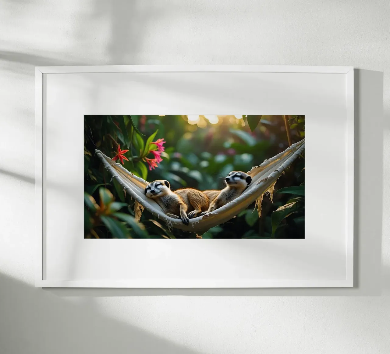 🌿🌺 Meerkats | Together in relaxation mode (1) hahnemühle by Trinkets NL Design Studio