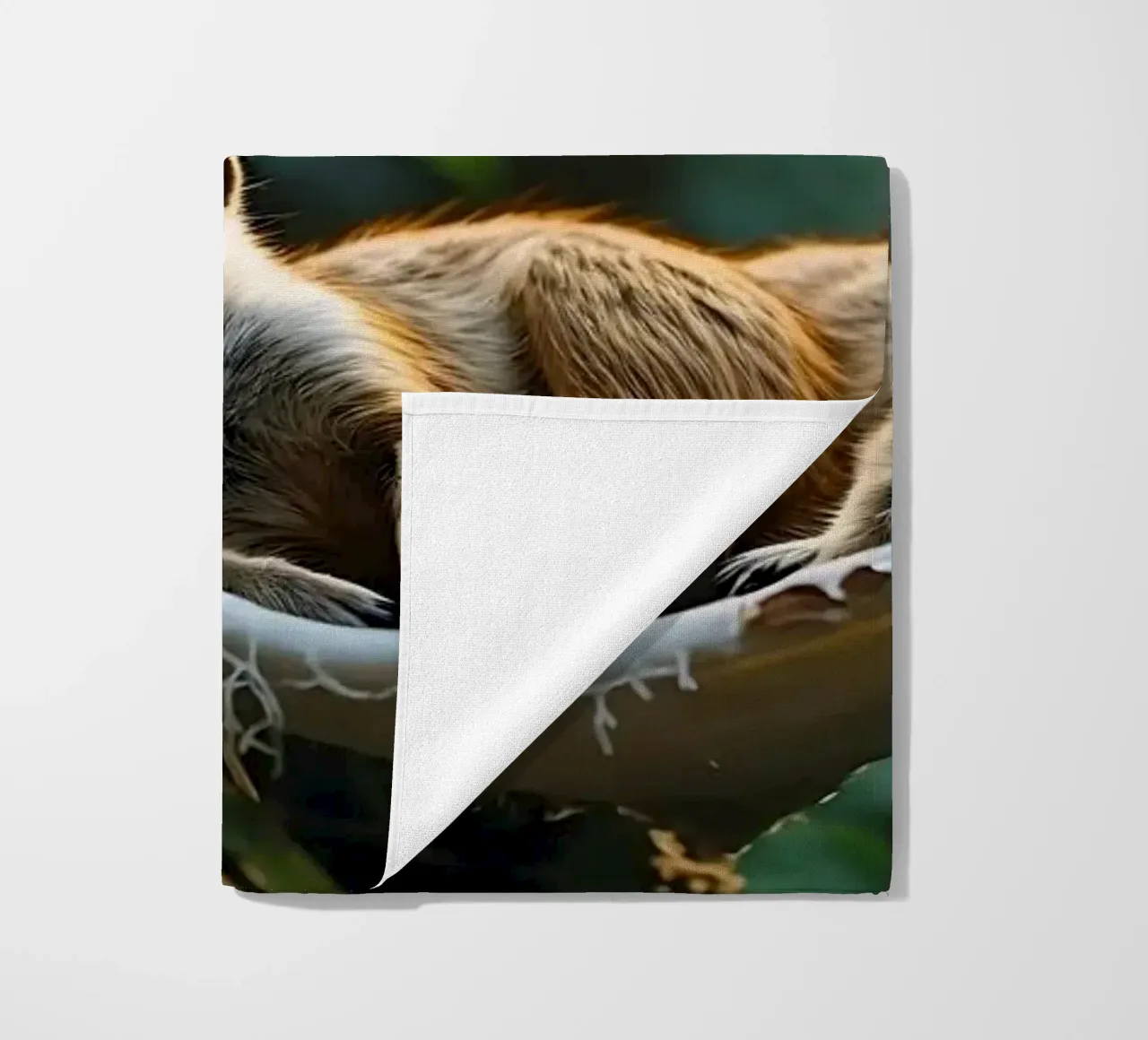 🌿🌺 Meerkats | Together in relaxation mode (1) beach towel by Trinkets NL Design Studio