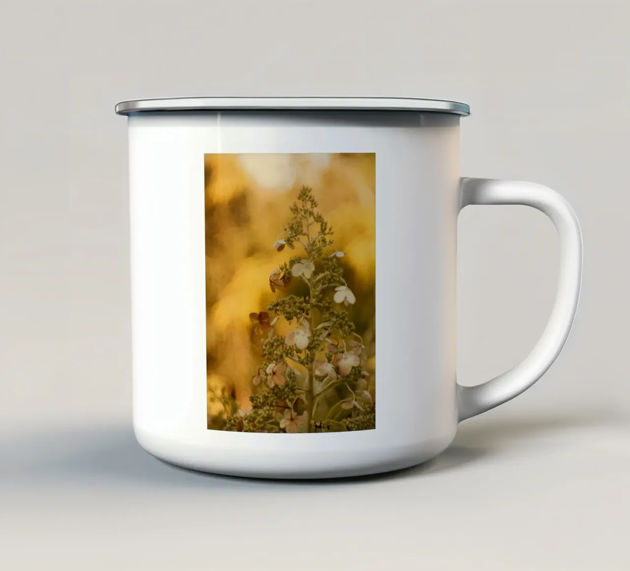 fiori natura tazza in smalto da Earthly Visions