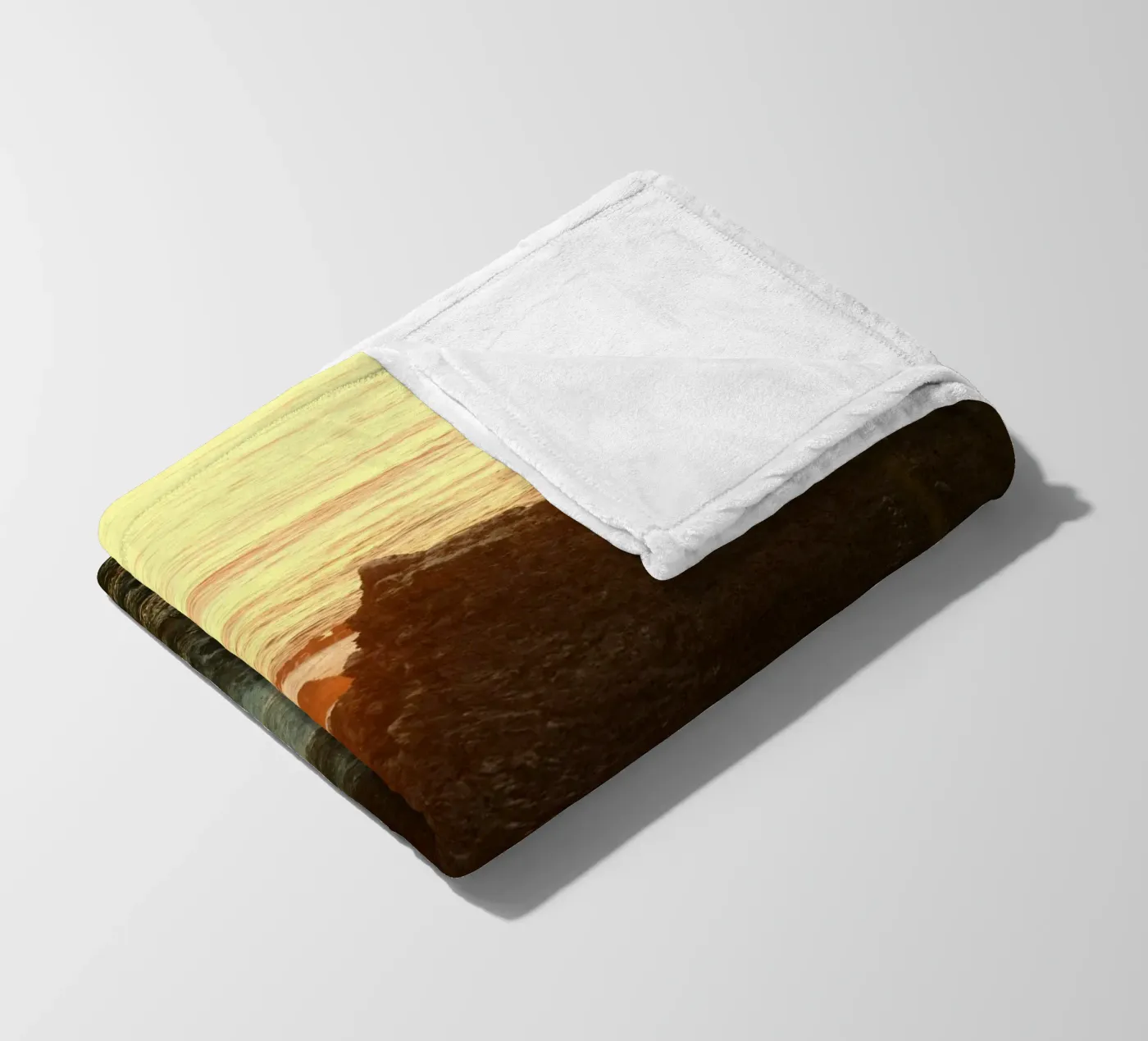 sunset ocean fleece blanket by Earthly Visions