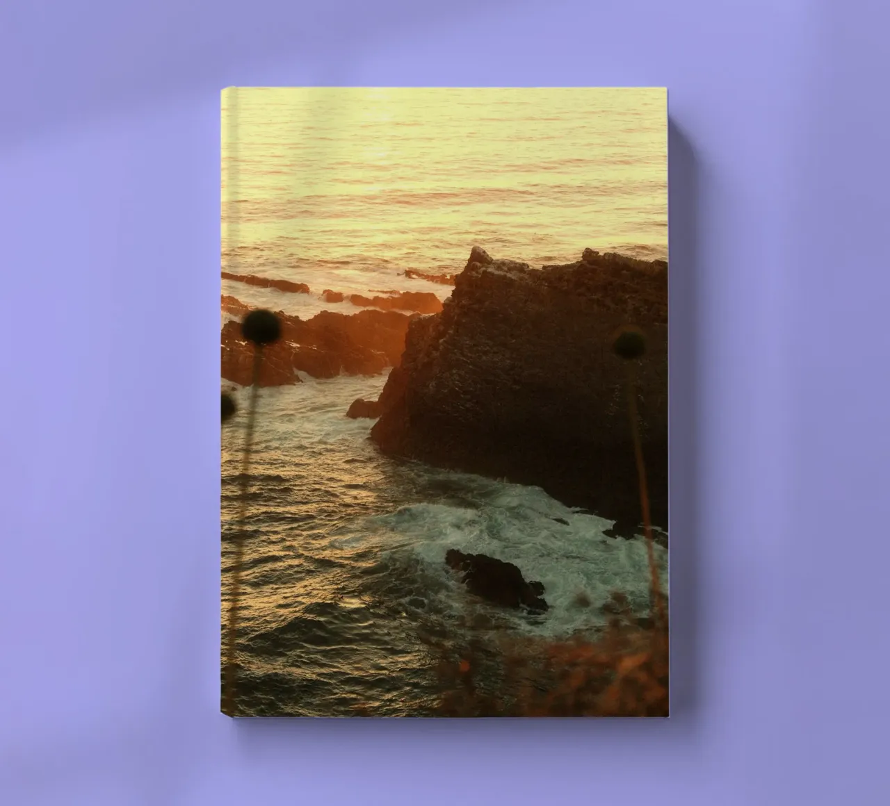 sunset ocean notebook by Earthly Visions