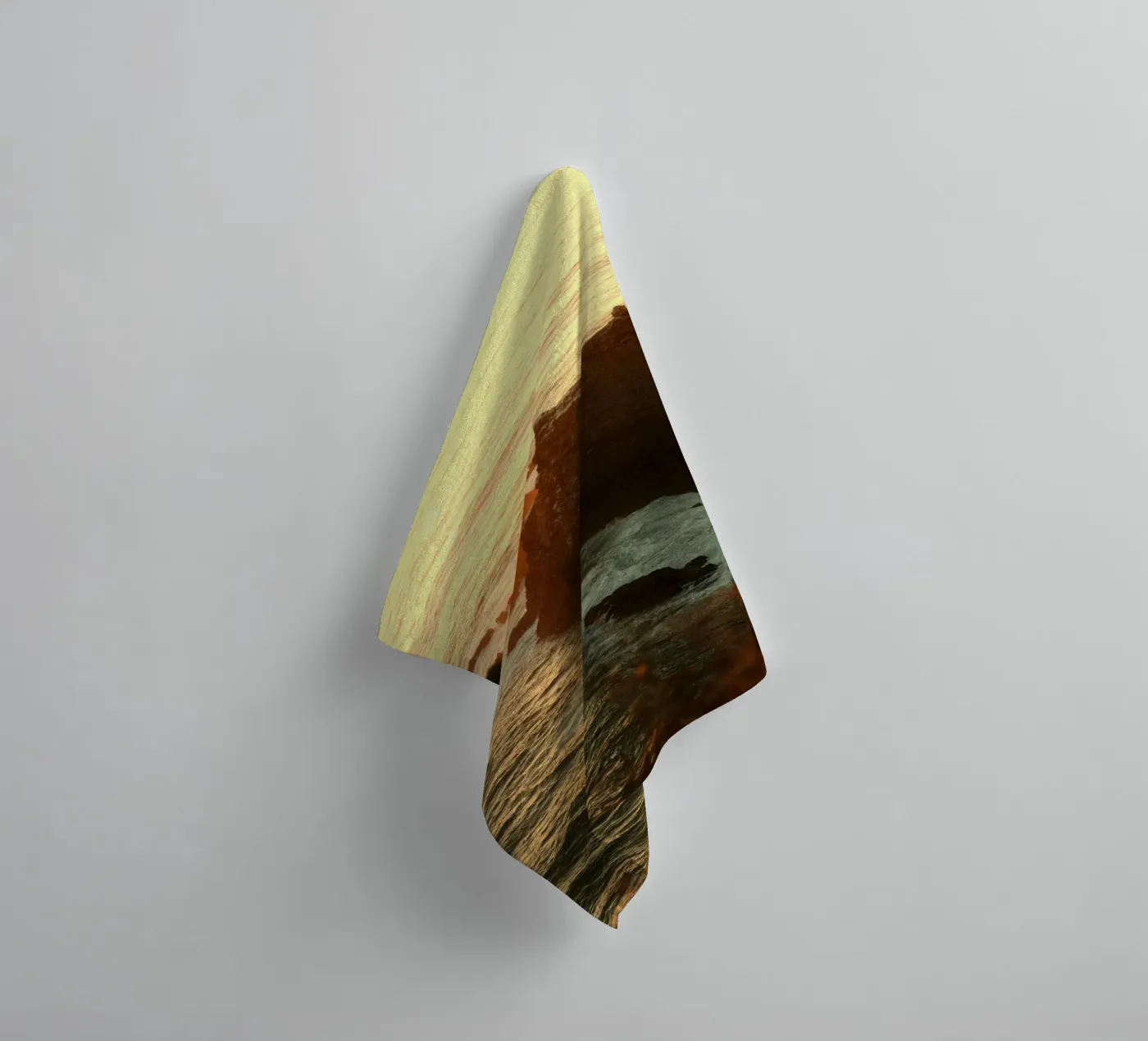 zonsondergang oceaan badhanddoek van Earthly Visions