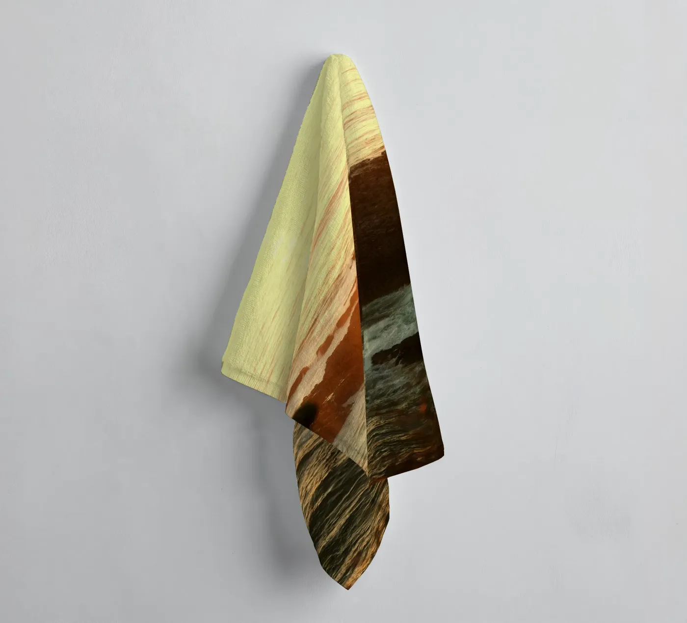 zonsondergang oceaan badhanddoek van Earthly Visions