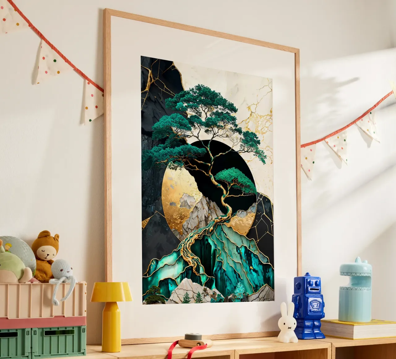 Golden Bonsai Tree Summit poster da Pixaverse