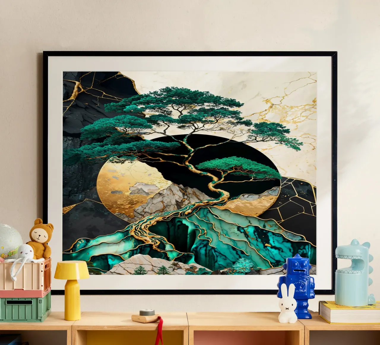 Golden Bonsai Tree Summit poster da Pixaverse