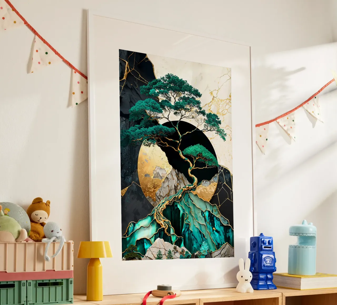 Golden Bonsai Tree Summit poster da Pixaverse
