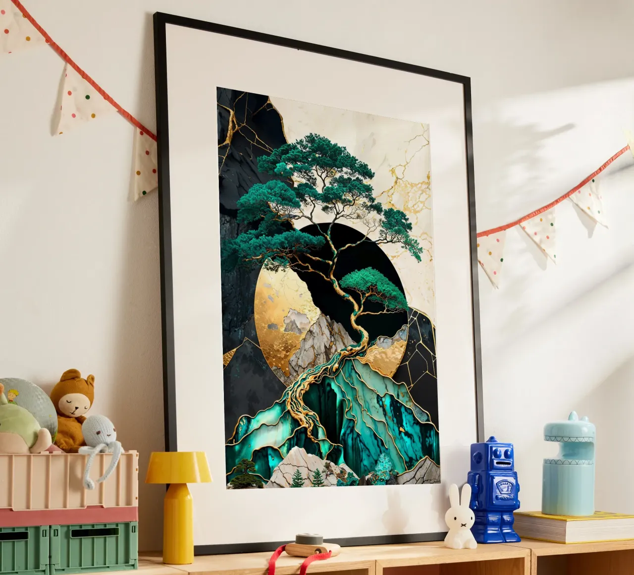 Golden Bonsai Tree Summit poster da Pixaverse