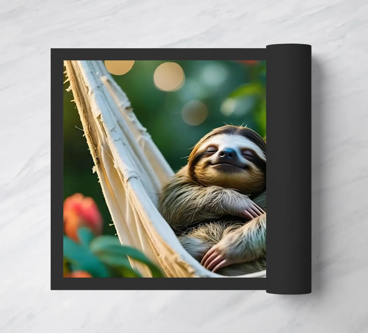 🌿🌺 Bradipi | Insieme in modalità brivido (3) zerbino da Trinkets NL Design Studio
