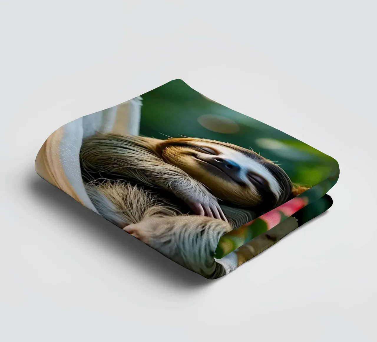 🌿🌺 Bradipi | Insieme in modalità brivido (3) asciugamano da bagno da Trinkets NL Design Studio