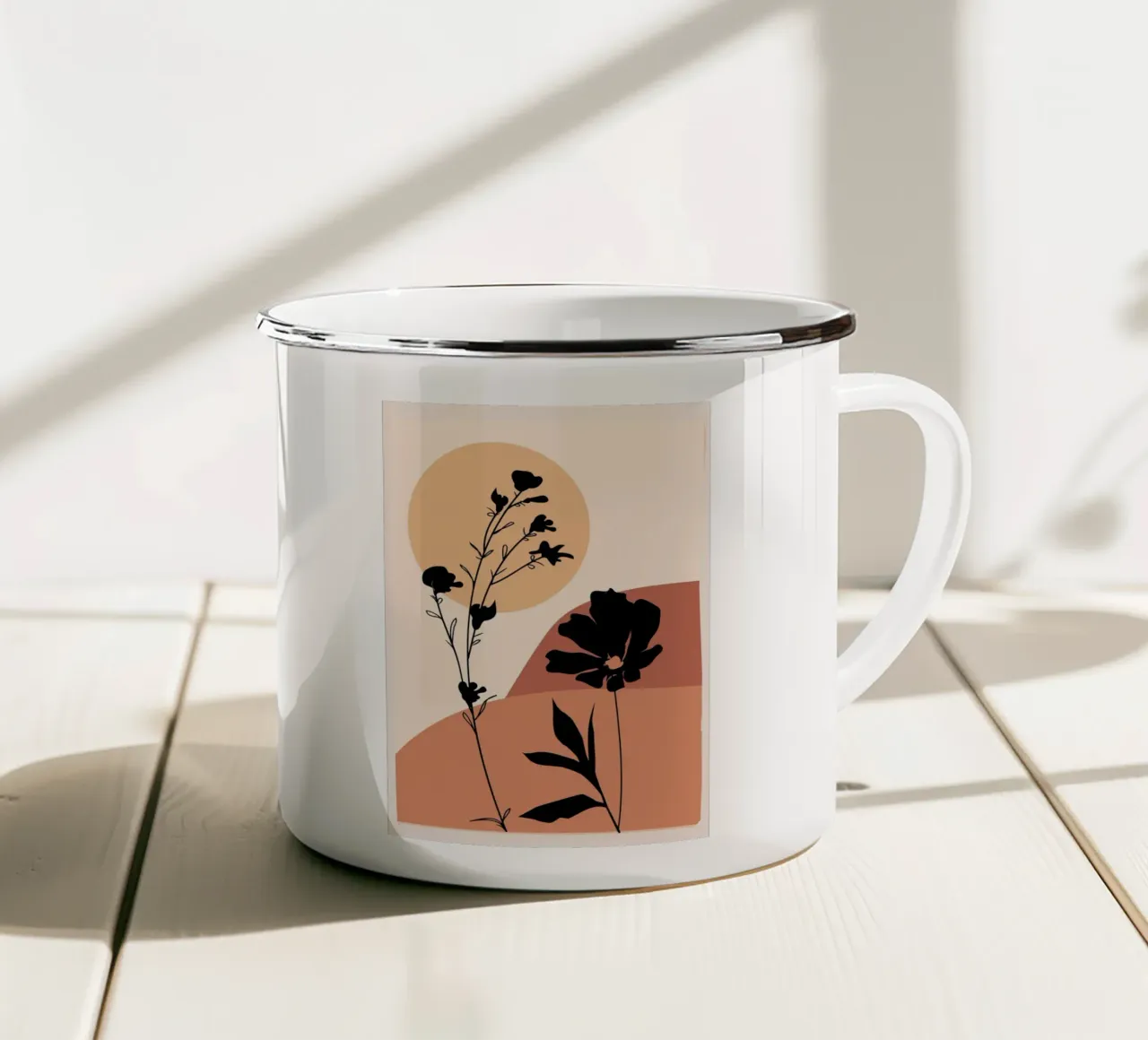 Botanici del tramonto tazza in smalto da LeaDArt