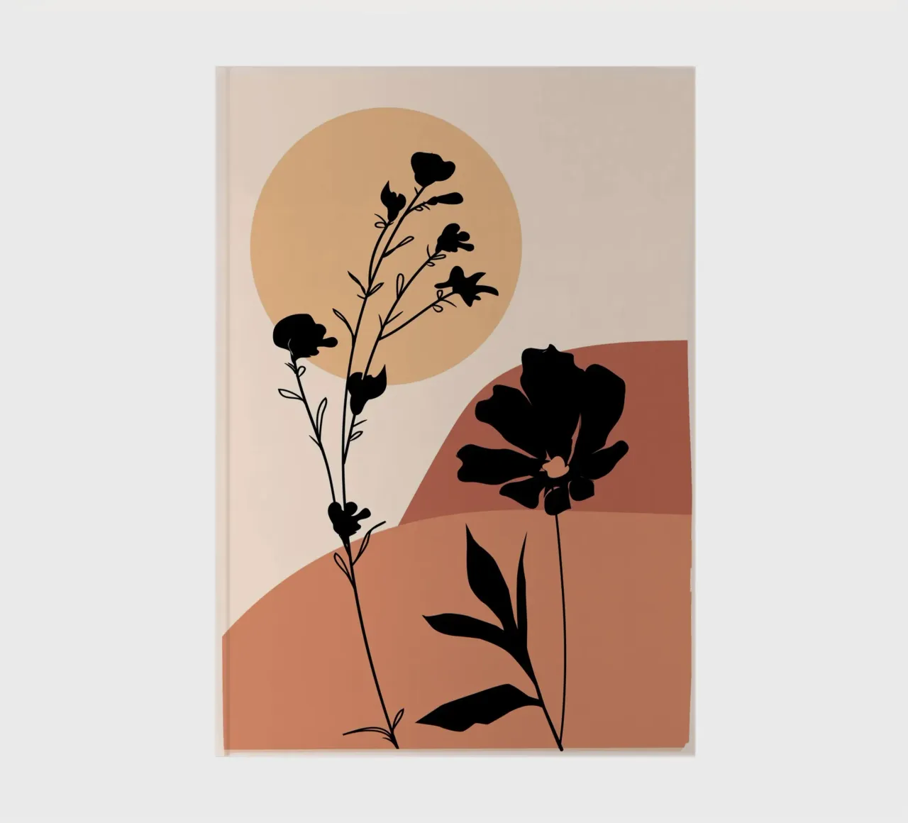 Sunset Botanicals notebook by LeaDArt