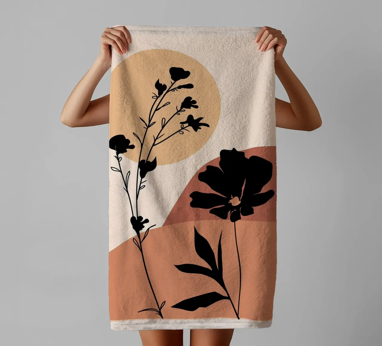 Sunset Botanicals towel by LeaDArt