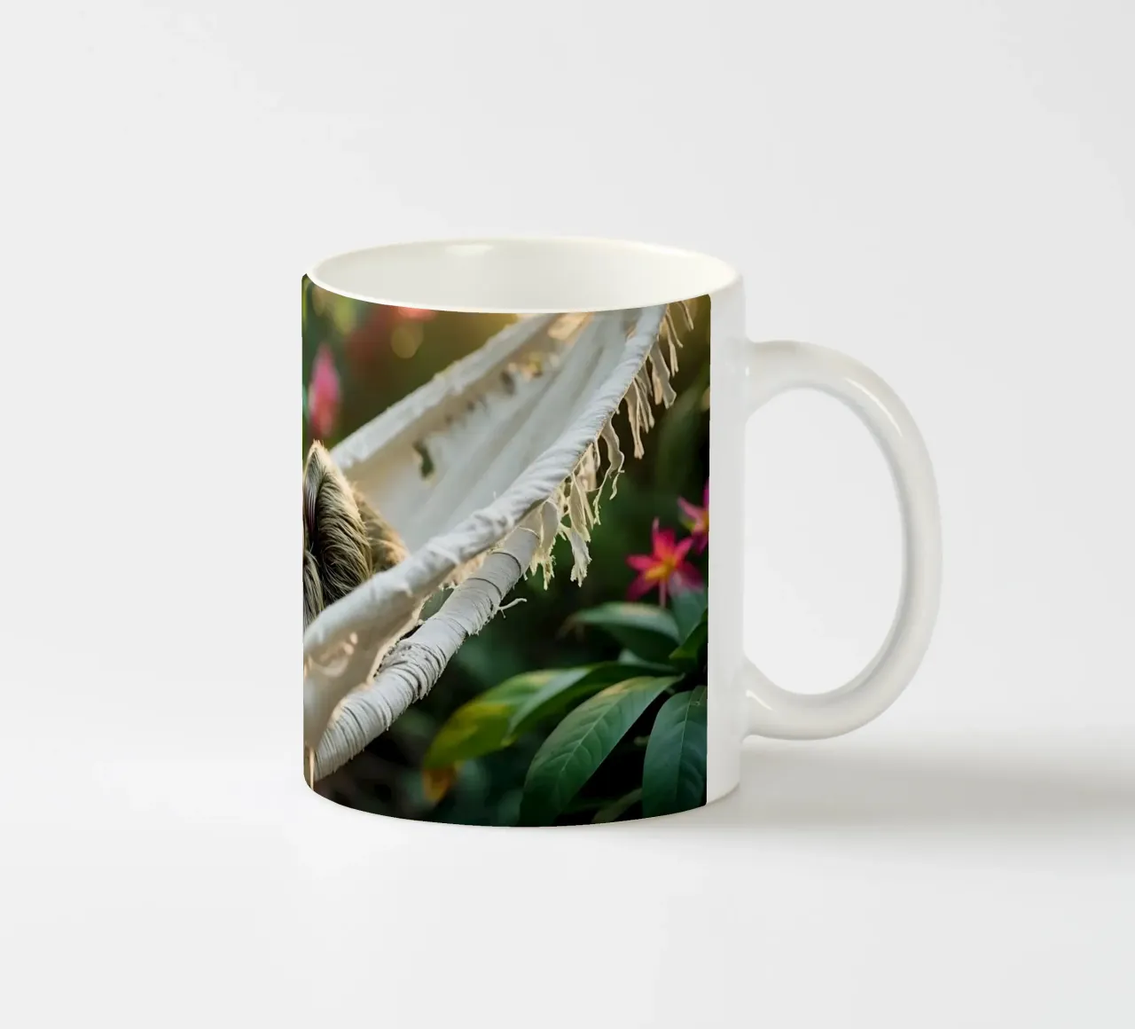 🌿🌺 Bradipi | Insieme in modalità brivido (1) tazza in ceramica da Trinkets NL Design Studio