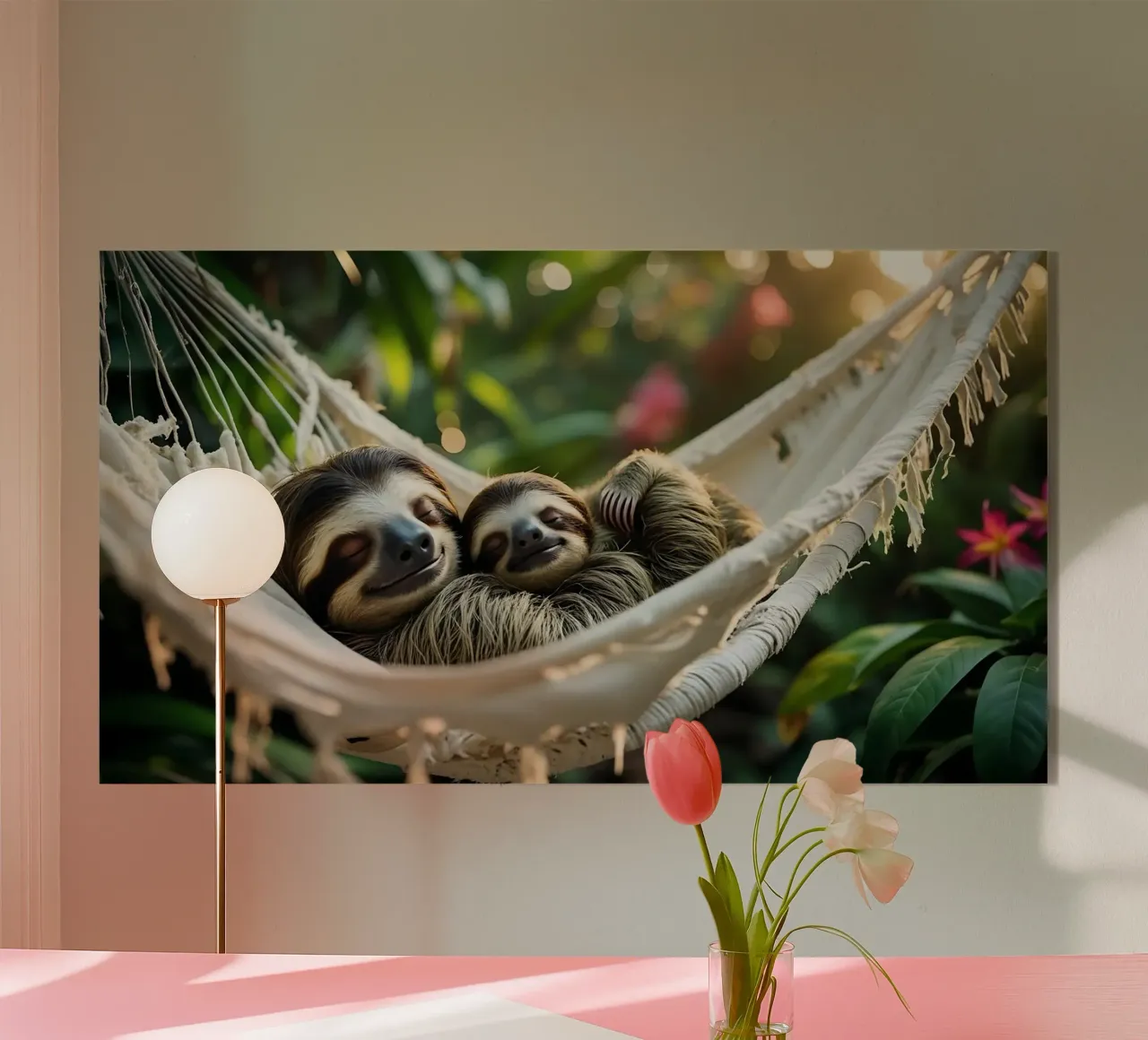 🌿🌺 Bradipi | Insieme in modalità brivido (1) plexiglass da Trinkets NL Design Studio