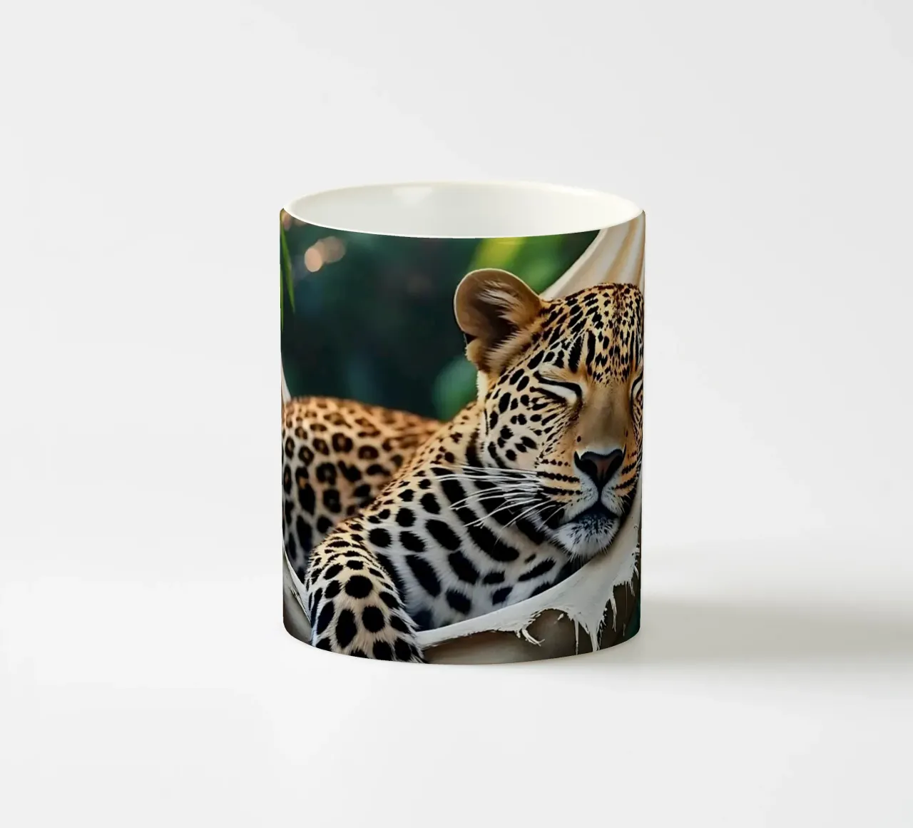 🌿😎 Leopardo | Ghiaccio in stile (2) tazza in ceramica da Trinkets NL Design Studio