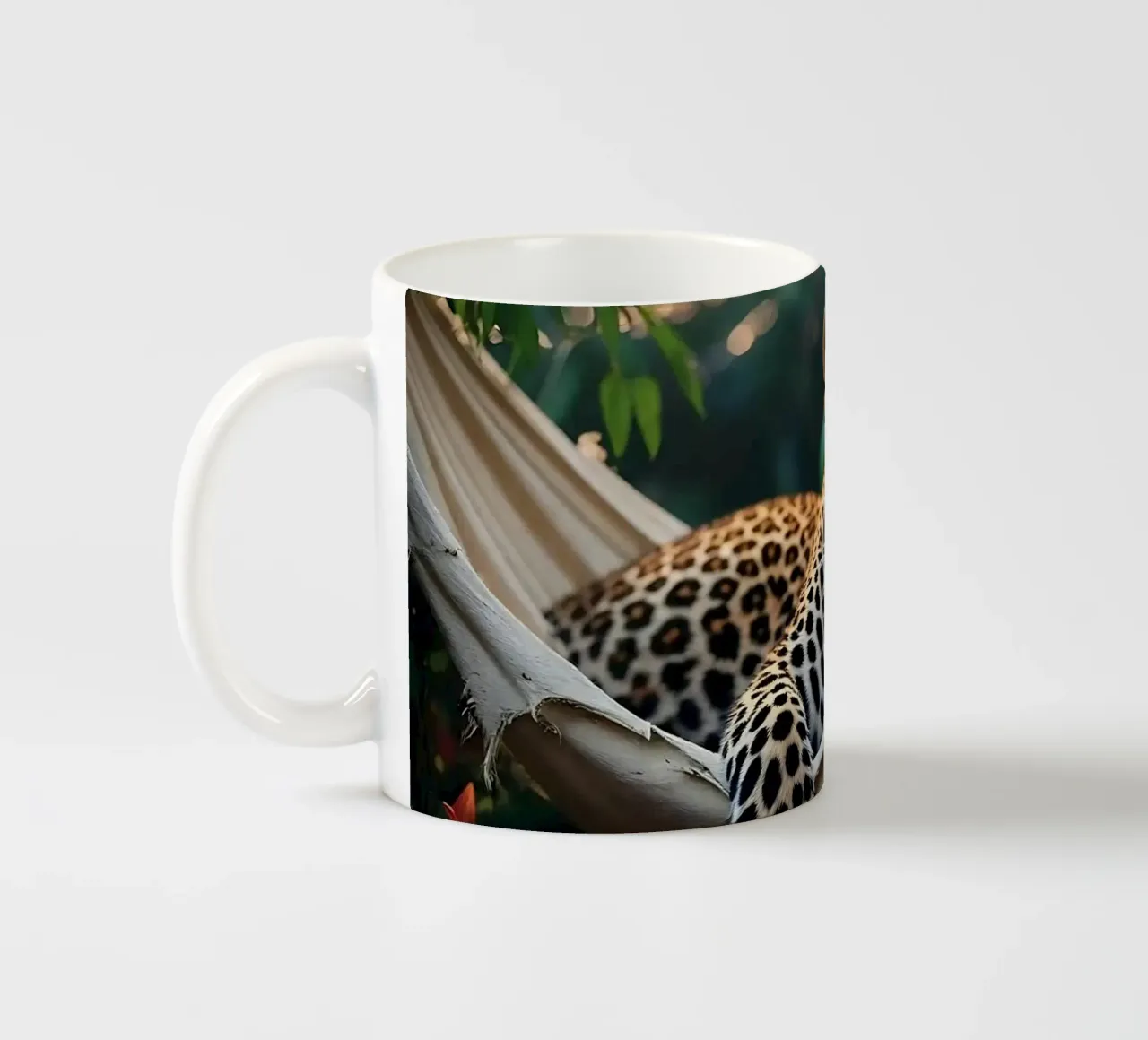 🌿😎 Leopardo | Ghiaccio in stile (2) tazza in ceramica da Trinkets NL Design Studio
