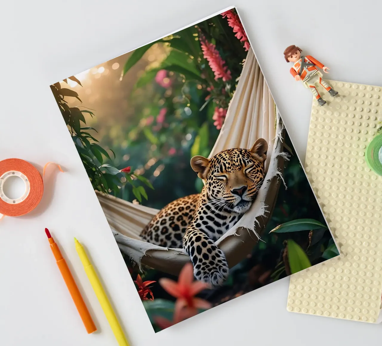 🌿😎 Leopard | Chilling in style (2) notebook by Trinkets NL Design Studio