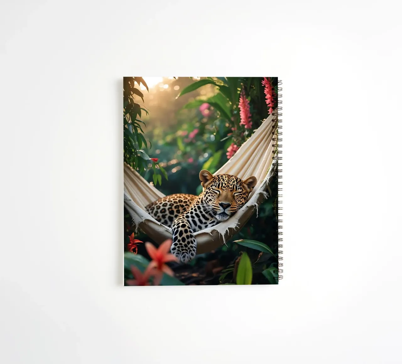 🌿😎 Leopard | Chilling in style (2) spiral notebook by Trinkets NL Design Studio