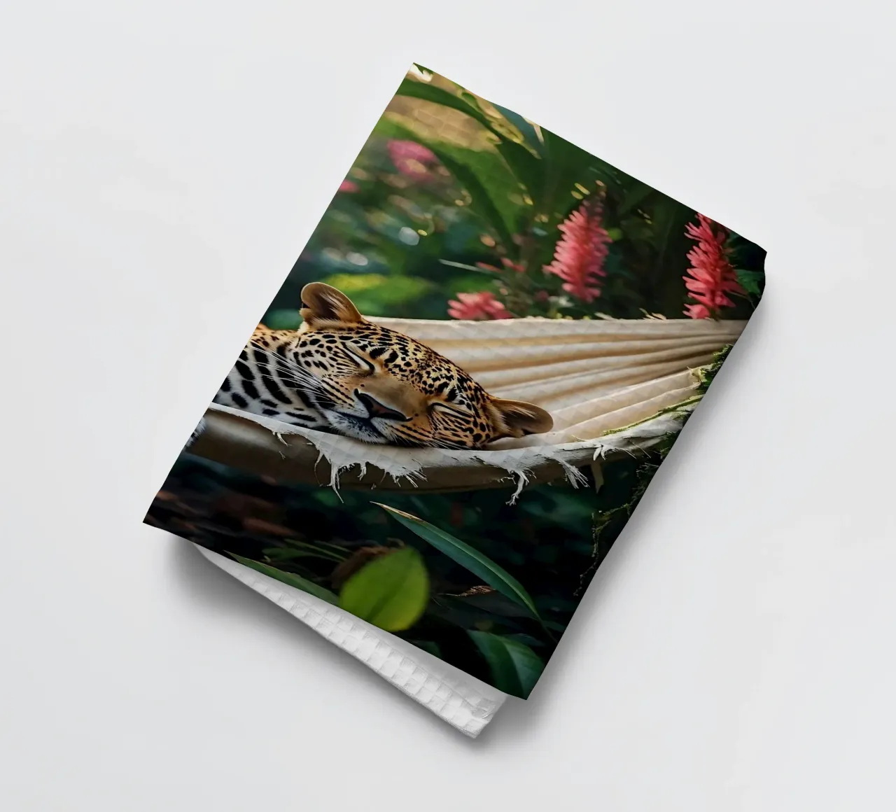 🌿😎 Leopard | Chilling in style (2) torchon de Trinkets NL Design Studio