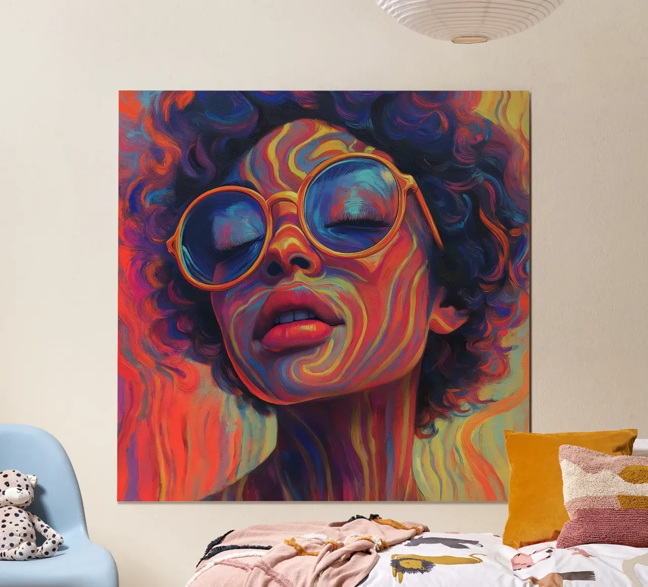 Orgoglioso bel viso poster con telaio in plastica da Motivate-Today