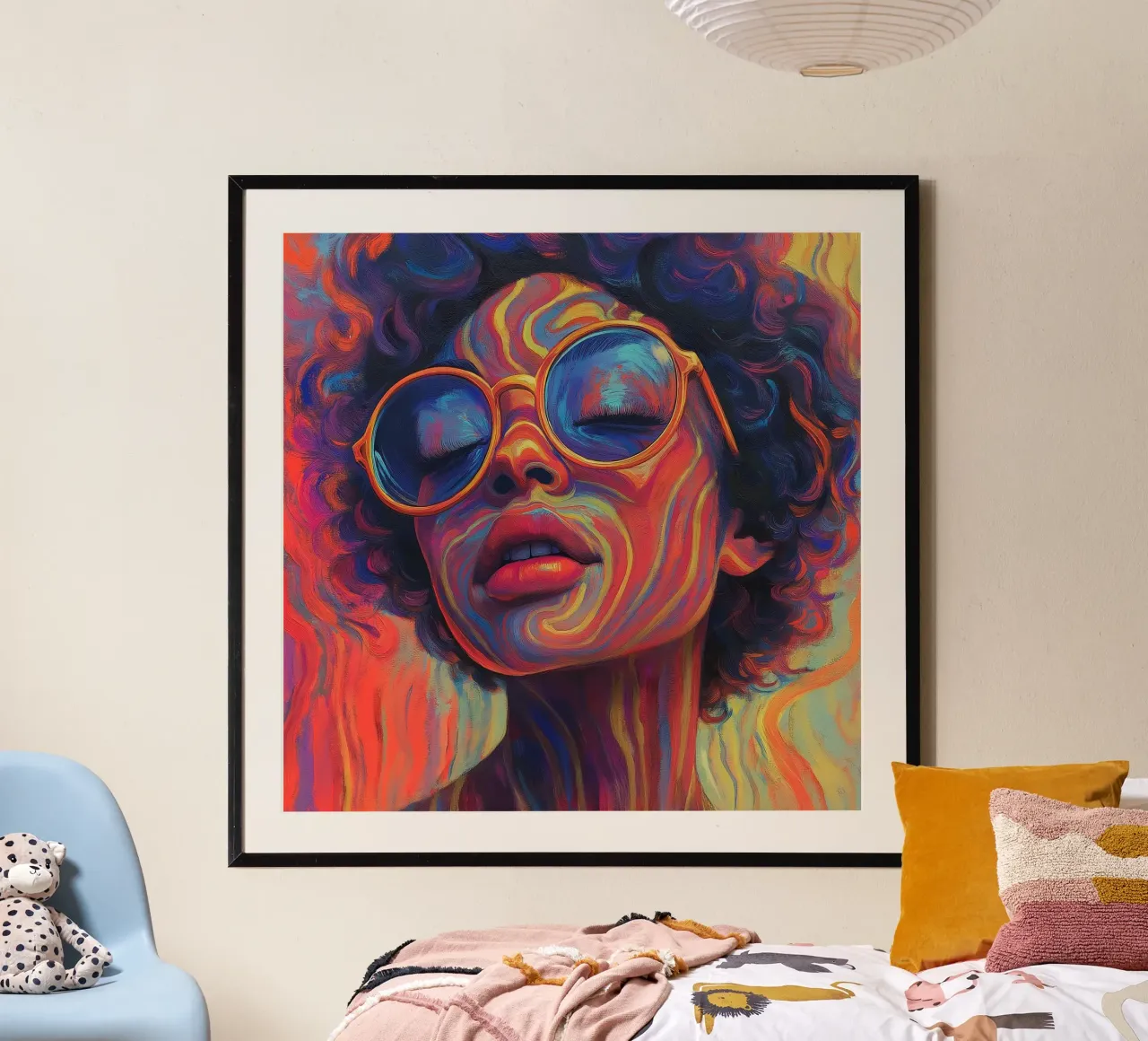 Orgoglioso bel viso poster con telaio in plastica da Motivate-Today