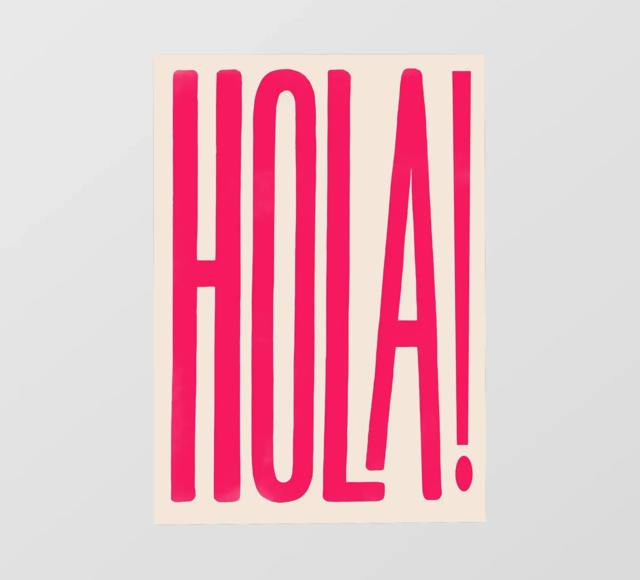 Hola Typography pellicola backlit da Attaboy Dsgn