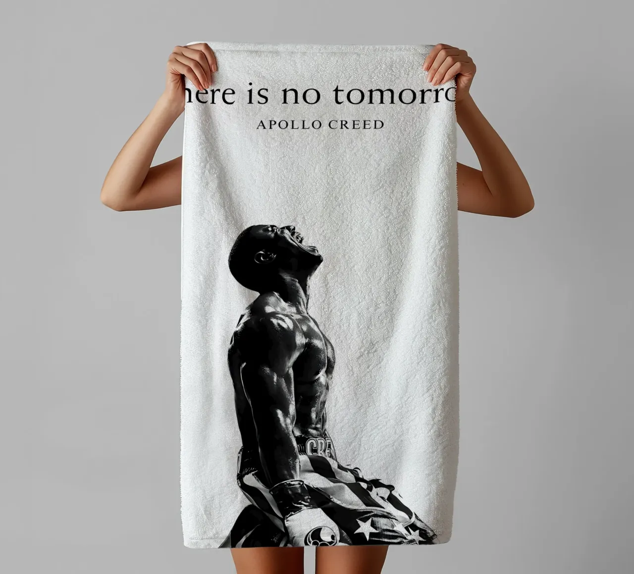 "there is no tomorrow" asciugamano da bagno da Type & Tape