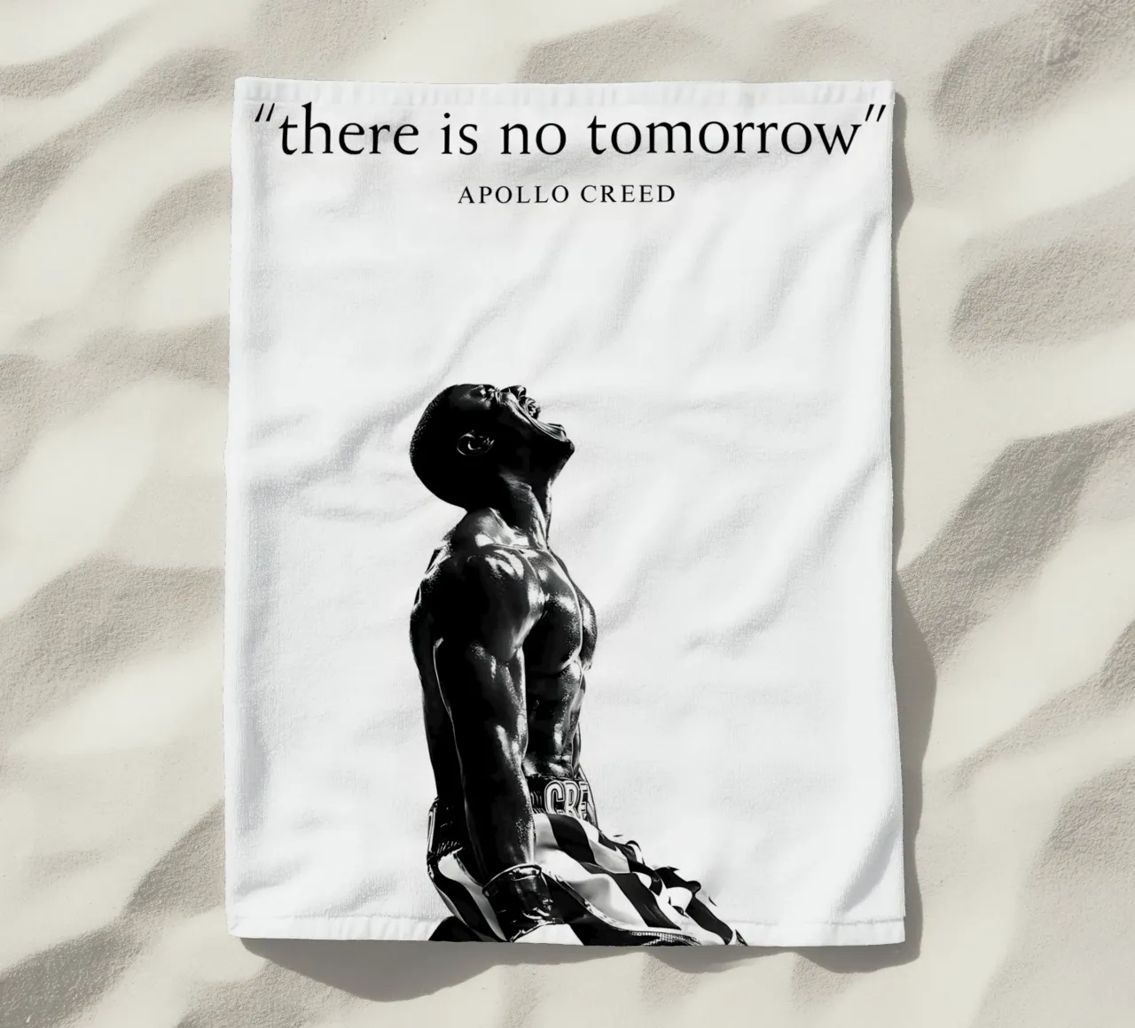 "there is no tomorrow" telo mare da Type & Tape