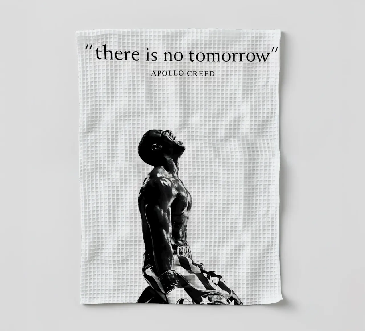 "there is no tomorrow" canovaccio da cucina da Type & Tape