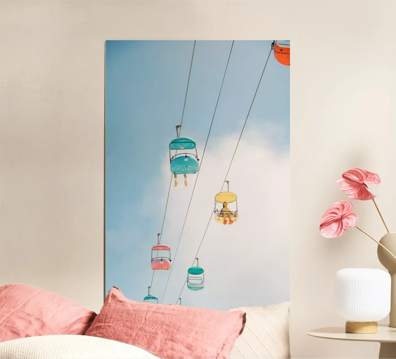Santa Cruz Gondola poster con telaio in plastica da patiphotography