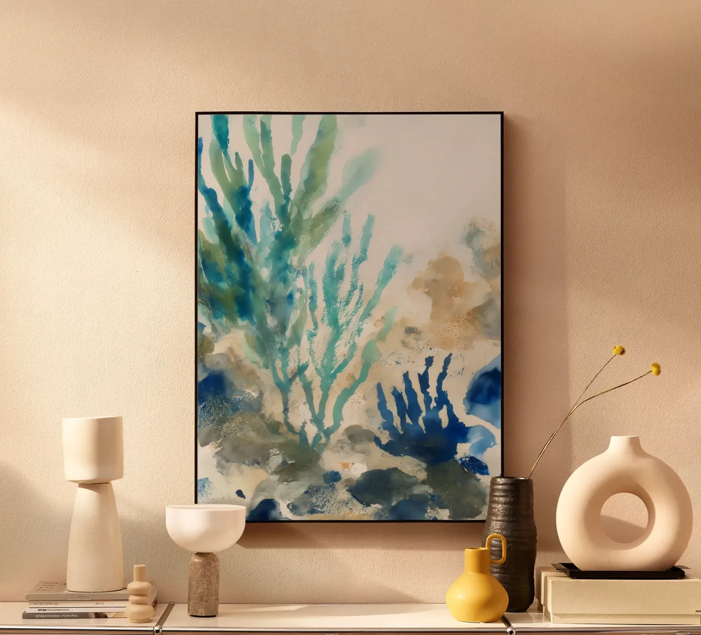 Ondiepe zeebodem acryl van Matthias Keller Studio