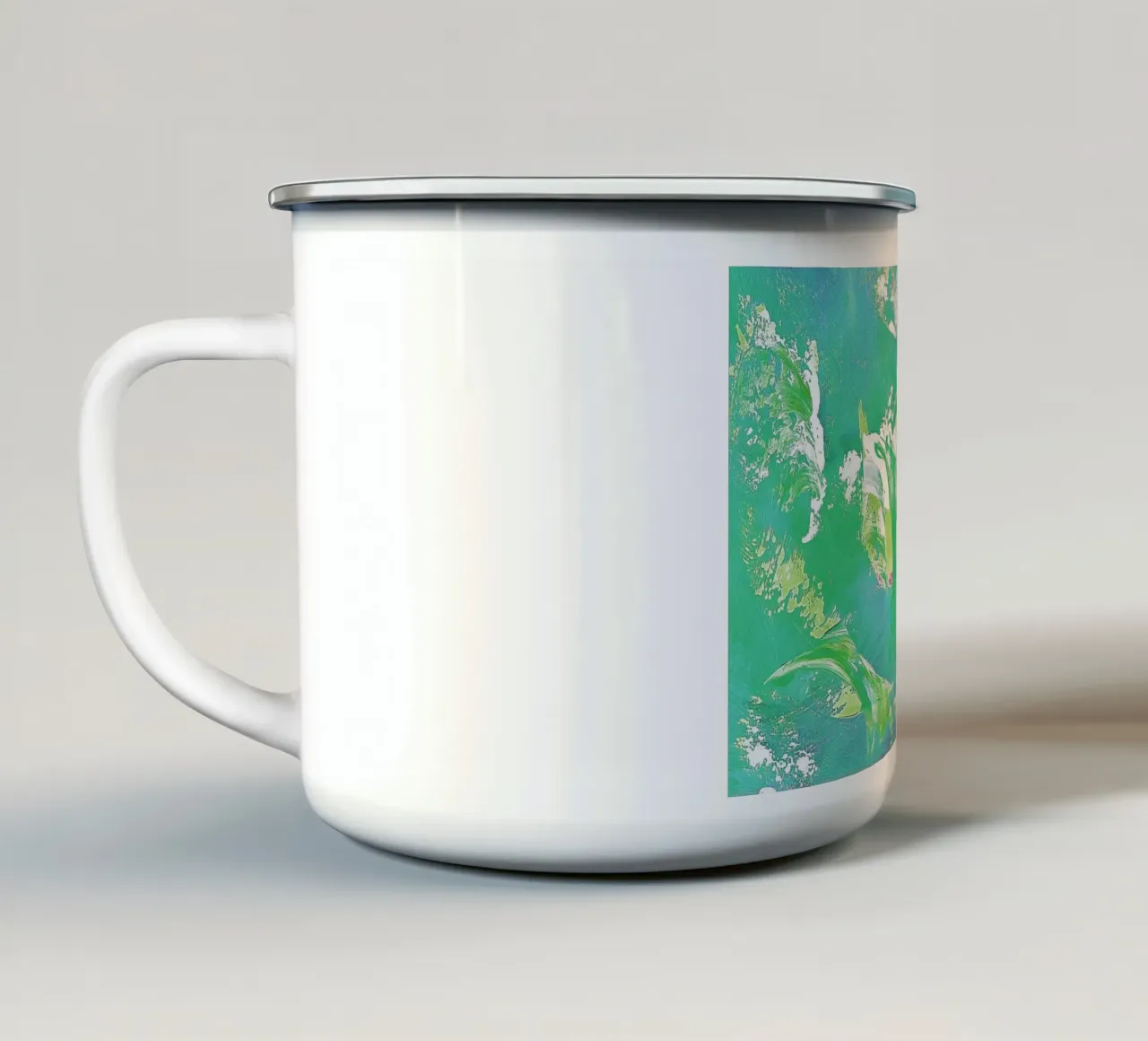 IDEAL GIFT 67 invers tazza in smalto da Thierry Vobmann Abstract painting