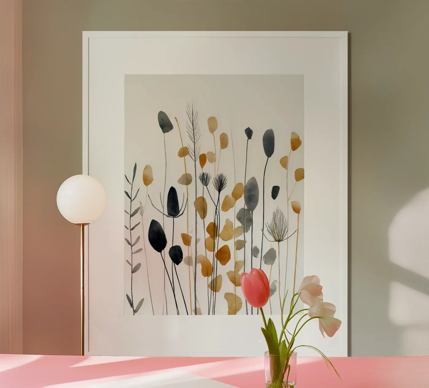 Steli e silenzio poster da Sophia Calder Studio