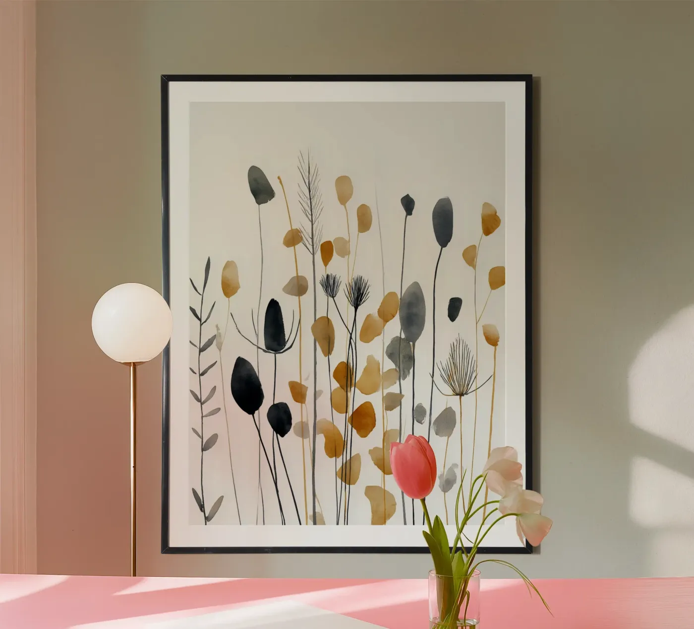 Steli e silenzio poster da Sophia Calder Studio