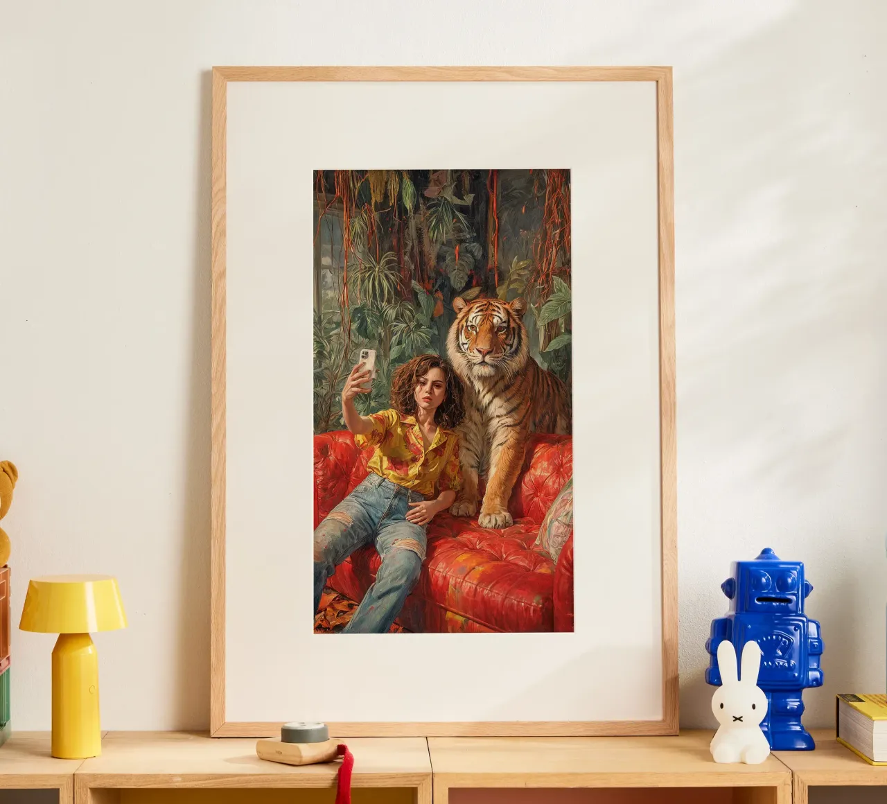 Sofa Safari poster con telaio in legno da Studio Sori