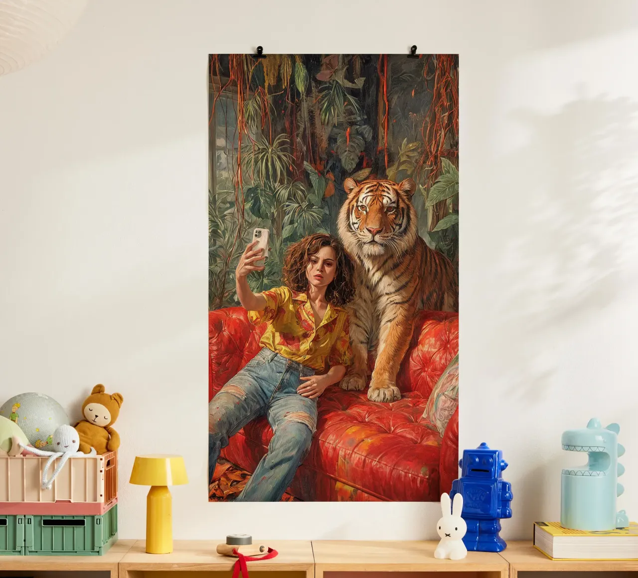 Sofa Safari poster con telaio in legno da Studio Sori