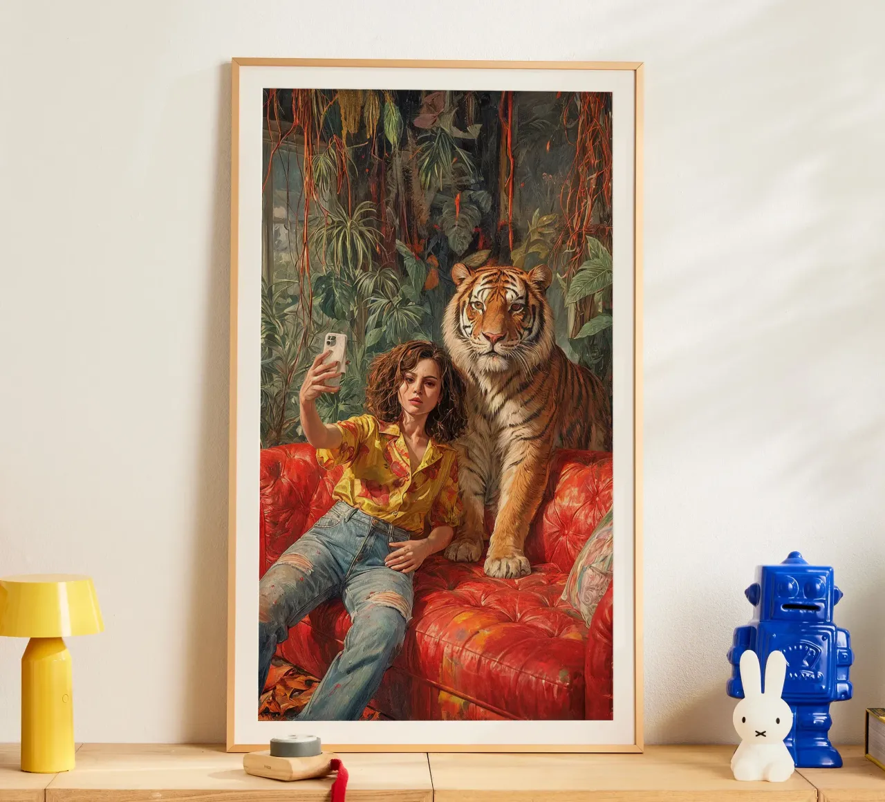 Sofa Safari poster con telaio in legno da Studio Sori